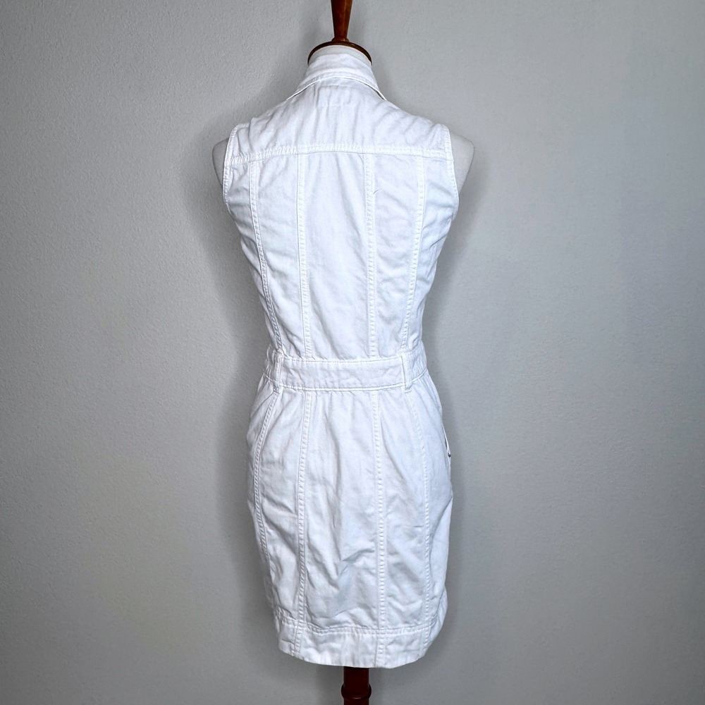 LAUREN RALPH LAUREN Denim Jean Dress 2 Sleeveless Pocket Preppy Nautical Coastal - Picture 9 of 12